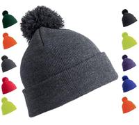 OnlyBee Gorro de invierno liso para niños y niñas, gris, 4-10 Years