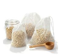OnlyBP® Set 3 Mallas de Cocción para Cocer Garbanzos de Nylon - Bolsa para Legumbres Cocción de 0.5kg, 1kg y 2kg - Red para Garbanzo Cocido - Malla para Cocer Garbanzos y Verduras