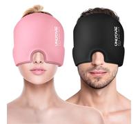 ONLYCARE Gorro de alivio de migraña, gorro calmante para aliviar el dolor de cabeza, envoltura de gel sin olor mejorada, terapia fría y caliente, paquete de hielo para dolor de cabeza para tensión y