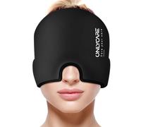 ONLYCARE Gorro Migraña, Mejorado Antifaz Migraña Frio Sin Sabor, Gel Envolvente de 360°, Para Aliviar Migraña, Sinusitis, Estrés y Dolores de Cabeza Frontales