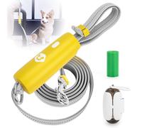 Onlyesh Correa Perro con Dispensador Bolsas Caca Perro, 0.9-1.6M Correa Perro Extensible, Reflectante Correa de Perro para Perro Pequeño Perro Mediano, Adecuado para Menos de 30KG