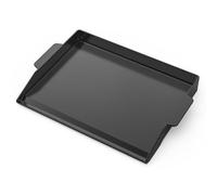 Onlyfire BBQ Griddle Plancha Universal de Hierro Fundido Esmaltado, Placa de parrilla con Paredes Laterales Extra Altas para Parrilla de Gas y Estufa, 52.5 x 40.5 cm