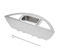 Onlyfire Caja Ahumadora de Acero Inoxidable, Caja de ahumar con depósito de aguapara weber parrilla de carbón de 57cm, Barbacoa baja y lenta