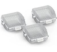 Onlyfire Canasta de Parrilla de Barbacoa de Acero Inoxidable para barbecue, Verduras y patatas,19.2x17.5x10 cm,3 Piezas