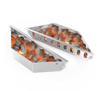 onlyfire Cestas de Carbón de Acero Inoxidable, Soportes para Briquetas de Carbón para Parrillas de Carbón Weber de 47/57/67 cm, Compatible con Weber 7403, 2 Piezas