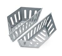 onlyfire Cesto para Carbón, Soporte para Briquetas de Carbón Más Grande para Parrillas de Carbón Weber de 57/67 cm, Accesorios de Barbacoa, 2 Piezas