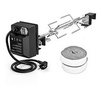 Onlyfire Kit de asador de acero inoxidable con motor robusto y accesorios - Compatible con grandes modelos XLarge BGE | Kamado Joe Classic | Pit Boss & Otras rejillas de cerámica