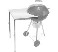 onlyfire Mesa Auxiliar para Barbacoa, Mesa de Trabajo de Acero Inoxidable para Todas Las Parrillas Weber de 47/57cm y Otras Parrillas de carbón de tamaño Similar