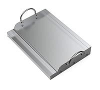 onlyfire Plancha Barbacoa de Acero Inoxidable Universal para Barbacoa de carbón, Parrilla de Gas y más, Rectangular, 51x32x7cm