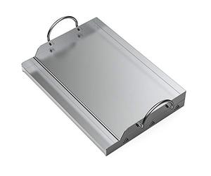 onlyfire Plancha Barbacoa de Acero Inoxidable Universal para Barbacoa de carbón, Parrilla de Gas y más, Rectangular, 51x32x7cm