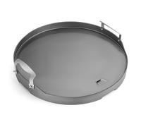 Onlyfire Plancha de Acero de Tamaño Normal para Kamado Joe Classic, Plancha de Asar con Mango Desmontable para Large Big Green Egg y Otras Parrillas Cerámicas de Tamaño Similar