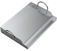 onlyfire Plancha para Barbacoa de Acero Inoxidable, 62,8x40,6x7 cm | para La Mayoría de Parrillas de Gas y Parrillas de Carbón, Rectangular