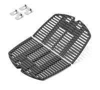 onlyfire Rejillas de cocción de Hierro Fundido para Weber Q200, Q220, Q240, Q2000, Q2200, Q2400 Parrilla de Gas -Weber 7645 Accesorio de Barbacoa - Juego de 2