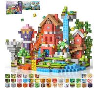 ONLYFUN Bloques Magneticos Construccion Niños 220 Piezas 2CM 3+ Magneticas, Juego Blocks Tiles Construcción, Juguetes Montessori para Niños 4 5 6 7 8 9 10 11 12 Regalos de Cumpleaños para Niñas