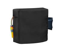 Onlyme - Cubierta retráctil para carrete de manguera de agua montada en la pared, cubierta protectora para tu manguera de jardín y carrete, color negro (JJ)