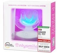 OnlySmile Kit Blanqueamiento Dental para Dientes Sensibles y Uso Doméstico | Dientes Más Blancos en 5 Días, Ganador del Test 2025, LED + Gel, Elimina Manchas de Café, Té, Vino Tinto y Tabaco