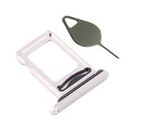OnlyTech - Bandeja/Soporte Doble Tarjeta SIM de Repuesto para iPhone 12 Pro Blanca Dual - con Junta de estanqueidad instalada + Herramienta de extracción