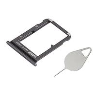 OnlyTech - Cajón para tarjeta SIM doble y tarjeta de memoria Micro SD de Xiaomi Mi 9 negro + herramienta de extracción