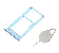 OnlyTech - Cajón para tarjeta SIM doble y tarjeta de memoria Micro SD de Xiaomi Redmi 6, color azul + herramienta de extracción