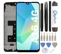 OnlyTech - Pantalla LCD completa con chasis montado de repuesto para Samsung Galaxy A16 4G (SM-A165F) con kit de reparación de 15 herramientas