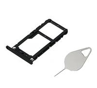 OnlyTech - Soporte de tarjeta SIM doble y tarjeta de memoria Micro SD de Xiaomi Mi A1 negro + herramienta de extracción