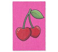 OnlyWow© Alfombra Salon Rectangular 120x180 cm Redondas Rugs For Living Room Grande Pelo Corto Comedor Alfombrilla XXL Absorbente De Sonido Cereza - Rosa - Fruta