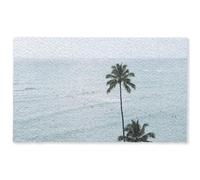 OnlyWow© Alfombra Salon Rectangular 150x90 cm Redondas Rugs For Living Room Grande Pelo Corto Comedor Alfombrilla XXL Absorbente De Sonido Océano - Palmeras - Surfistas