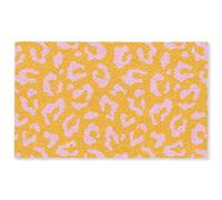 OnlyWow© Alfombra Salon Rectangular 150x90 cm Redondas Rugs For Living Room Grande Pelo Corto Comedor Alfombrilla XXL Absorbente De Sonido Estampado Pantera - Naranja - Rosa - Animal Print