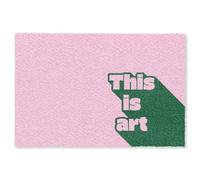 OnlyWow© Alfombra Salon Rectangular 180x120 cm Redondas Rugs For Living Room Grande Pelo Corto Comedor Alfombrilla XXL Absorbente De Sonido Verde - Teskt - Esto es Arte - Rosa