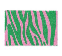 OnlyWow© Alfombra Salon Rectangular 230x150 cm Redondas Rugs For Living Room Grande Pelo Corto Comedor Alfombrilla XXL Absorbente De Sonido Estampado Cebra - Rosa - Verde - Animal Print - Colorido