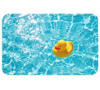 OnlyWow© Alfombras Baño 80x50 cm Alfombra Ducha Lavable Tapete WC Bath Mat Non Slip Antideslizante Bathroom Decoracion Shower Pato de Goma - Flotante - Azul