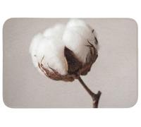 OnlyWow© Bath Mat 90x60 cm Alfombra Baño Alfombrilla Alfombras Ducha Lavable Antideslizante Bathroom Tapete Banheiro Decoración WC Bola de algodón - Minimalista - Blanco
