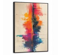OnlyWow© Cuadros Decoracion Salon Modernos 60x80 cm Lienzo Con Marco Para Dormitorios Cuadro Decorativos De Lienzos Decorativo Pared Acuarela - Arte - Moderno