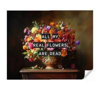 OnlyWow© Papel Pintado Vinilico 300x240 cm Primera Calidad Papeles Pintados De Pared Pour Salon Dormitorio Decorativo Wallpaper Cocina Color - Flores - Vintage - Florero