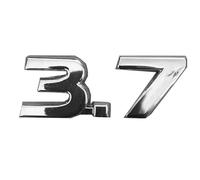 OnlyYou.X 3.7 Emblema 3.7 Insignia 3D Logo calcomanía para camioneta y coche, 1 pieza de metal cromado fino