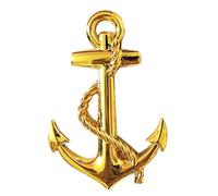 OnlyYou.X - Emblema de ancla de ancla para coches universales, 1 pieza de metal dorado