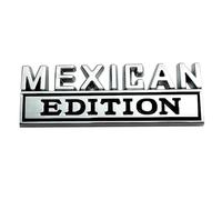 OnlyYou.X - Emblema de edición mexicana, insignia de edición mexicana, calcomanía de edición mexicana para camioneta y automóvil, 1 pieza de metal negro cromado