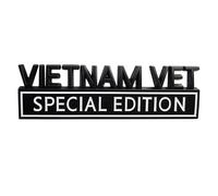 OnlyYou.X - Emblema de Vietnam Vet Edition Emblema Vietnam Vet Edition Badge Vietnam Vet Edition calcomanía Vietnam Vet Edition calcomanía para camioneta y coche, 1 pieza de metal negro y blanco