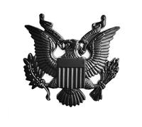 OnlyYou.X - Emblema del ejército de EE. UU., insignia del ejército de EE. UU., calcomanía del ejército militar para camioneta universal y coche, 1 pieza de metal negro