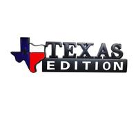 OnlyYou.X New Texas Edition Emblema Texas Edition Badge Texas Edition Calcomanía Texas Editon calcomanía para camioneta universal, 1 pieza de metal, negro y blanco