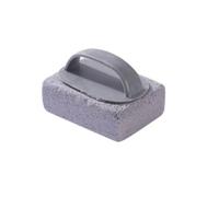 Onmargeen 1/2 piezas de piedra pómez para limpiar hornos y parrillas, bloque de ladrillos con mango, limpieza natural (1 unidad)