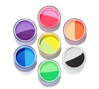 ONMAY Delineador de ojos activado por agua, color de luz UV, brillo de luz, 14 delineadores Hydro con gráficos retro en colores brillantes, pintura corporal, maquillaje de Halloween (14Co