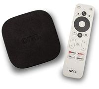 ONN Dispositivo de transmisión Android TV 4K UHD con control remoto de voz Google Assistant y cable HDMI de alta velocidad (100026240)