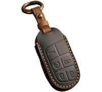 ONNAT Funda de Cuero para Llavero de Coche, Protección Completa, Diseño Elegante, para Jeep Renegade Compass Grand Cherokee, Unisex-Adultos