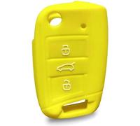 ONNAT Funda de Silicona para Llave de Coche, Funda para Llave de Bloqueo, para Seat Leon 5f Rapid Octavia A7, Carcasa para Tiguan T-Roc T-Cross para Seat Ateca FR