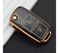 ONNAT Funda para Llave de TPU, Funda para Llavero, Funda para Llave, para MK4 Bora Golf 4 5 6 para Jetta Passat Polo Bora para Skoda para Seat