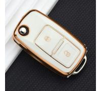 ONNAT Funda para Llave de TPU, Funda para Llavero, Funda para Llave, para MK4 Bora Golf 4 5 6 para Jetta Passat Polo Bora para Skoda para Seat