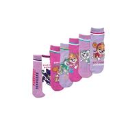 ONOMATO! Paw Patrol - Calcetines para niña (7 unidades, diseño de Skye, Everest y Cat Pack), mezcla de algodón, producto oficial, talla 23-34, multicolor, 23-26
