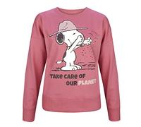 ONOMATO! Peanuts Snoopy Sudadera para mujer Cradle to Cradle, Rosa., XXL