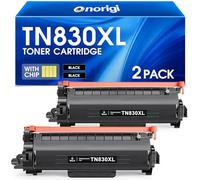 Onorigi TN830XL - Cartucho de tóner de Repuesto para Impresora Brother TN830XL TN830 XL para Impresora Brother HL-L2460DW DCP-L2640DW HL-L2400D HL-L2480DW HL-L2405W MFC-L2820DW (2 Negros)